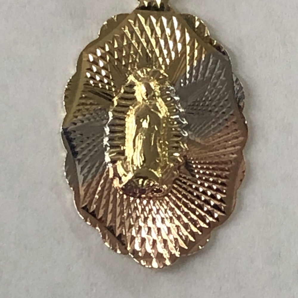 Virgin de Guadalupe Gold Plated Beautiful Necklace